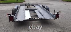 Brian James tandem axle car transporter trailer