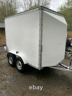 CAR / BOX BLUE LINE TWIN AXLE TRAILER 8 ft L X 5 ft W X 6 ft Tall REDUCED