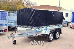 CAR BOX TRAILER 8x4 TWIN AXLE UNBRAKED MGW 750KG AL-KO DOUBLE AXLE