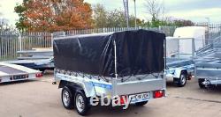 CAR BOX TRAILER 8x4 TWIN AXLE UNBRAKED MGW 750KG AL-KO DOUBLE AXLE