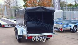 CAR BOX TRAILER 8x4 TWIN AXLE UNBRAKED MGW 750KG AL-KO DOUBLE AXLE