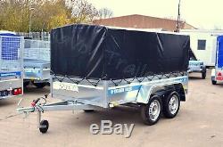 CAR BOX TRAILER 9x4 TWIN AXLE UNBRAKED MGW 750KG AL-KO DOUBLE AXLE