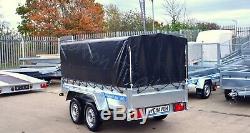 CAR BOX TRAILER 9x4 TWIN AXLE UNBRAKED MGW 750KG AL-KO DOUBLE AXLE