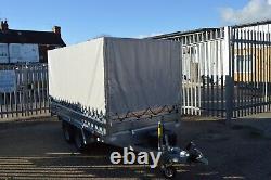 CAR TRAILER / 10ft x5ft CANOPY / CURTAINSIDER / 27000kg GVWith TWIN AXLE