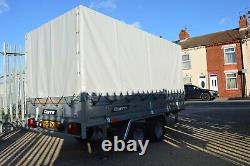 CAR TRAILER / 10ft x5ft CANOPY / CURTAINSIDER / 27000kg GVWith TWIN AXLE