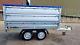 Car Trailer Double Extra Solid Sides 2,61m X 1,38m Lorries 750 Kg Gvw
