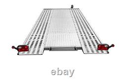 CAR TRAILER FLATBED TWIN AXLE 4,5m x 2,01m 2700 kg with LED LIGHTS