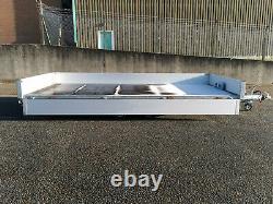 CAR TRAILER FLATBED TWIN AXLE 5,0 m x 2,16 m 2700 kg with! LED LIGHTS