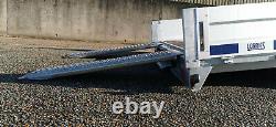 CAR TRAILER FLATBED TWIN AXLE 5,0 m x 2,16 m 2700 kg with! LED LIGHTS