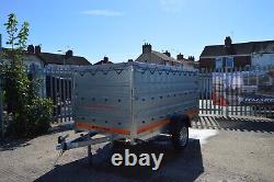 CAR TRAILER / HIGH SIDES / 2X SIDE PANEL / TOP COVER / 750GVW / 8.5ft x 4.1ft