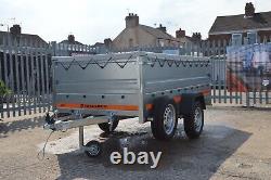 CAR TRAILER / HIGH SIDES / SOFT TOP COVER / 750GVW / 8.5ft x 4.1ft