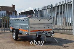 CAR TRAILER / HIGH SIDES / SOFT TOP COVER / 750GVW / 8.5ft x 4.1ft