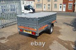 CAR TRAILER / HIGH SIDES / SOFT TOP COVER / 750GVW / 8.5ft x 4.1ft