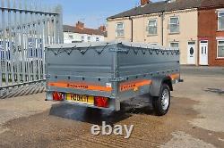 CAR TRAILER / HIGH SIDES / SOFT TOP COVER / 750GVW / 8.5ft x 4.1ft