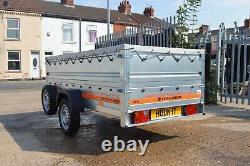 CAR TRAILER / HIGH SIDES / SOFT TOP COVER / 750GVW / 8.5ft x 4.1ft