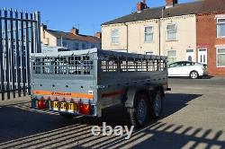 CAR TRAILER / MESH / SOFT TOP COVER / TWIN AXLE / 750GVW / 8.5ft x 4.1ft