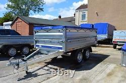 CAR TRAILER / SIDE PANELS / FINANCE AVAILABLE / TWIN AXLE / 8.5ft x 4.6ft