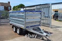 CAR TRAILER / SIDES / FINANCE AVAILABLE / TWIN AXLE / 750GVW / 8.5ft x 4.6ft