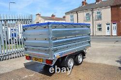 CAR TRAILER / SIDES / FINANCE AVAILABLE / TWIN AXLE / 750GVW / 8.5ft x 4.6ft