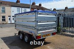 CAR TRAILER / SIDES / FINANCE AVAILABLE / TWIN AXLE / 750GVW / 8.5ft x 4.6ft