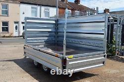 CAR TRAILER / SIDES / FINANCE AVAILABLE / TWIN AXLE / 750GVW / 8.5ft x 4.6ft