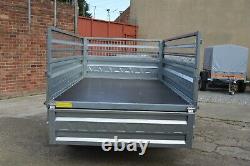 CAR TRAILER WITH MESH / FINANCE AVAILABLE / TWIN AXLE / 750GVW / 8.5ft x 4.6ft
