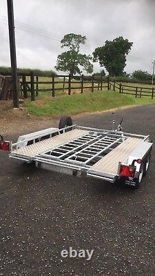 CAR TRANSPORTER/FLATBED/MOTORBIKE BESPOKE TWIN AXLE TRAILER 2.7 ton