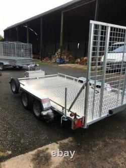 CAR TRANSPORTER/FLATBED/MOTORBIKE BESPOKE TWIN AXLE TRAILER 2.7 ton