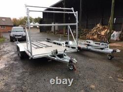 CAR TRANSPORTER/FLATBED/MOTORBIKE BESPOKE TWIN AXLE TRAILER 2.7 ton