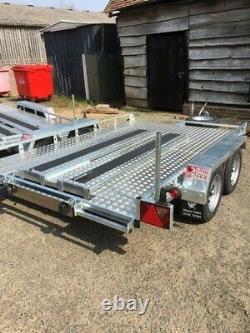 CAR TRANSPORTER/FLATBED/MOTORBIKE BESPOKE TWIN AXLE TRAILER 2.7 ton