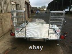 CAR TRANSPORTER/FLATBED/MOTORBIKE BESPOKE TWIN AXLE TRAILER 2.7 ton