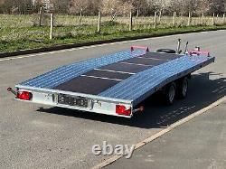 CAR TRANSPORTER TRAILER 14,7ft x 7f TWIN AXLE ALKO 2700KG TRAILER BEAVERTAIL