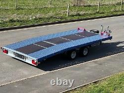 CAR TRANSPORTER TRAILER 14,7ft x 7f TWIN AXLE ALKO 2700KG TRAILER BEAVERTAIL