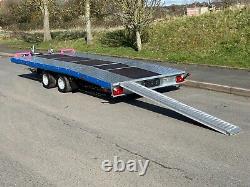 CAR TRANSPORTER TRAILER 14,7ft x 7f TWIN AXLE ALKO 2700KG TRAILER BEAVERTAIL