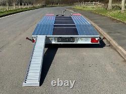 CAR TRANSPORTER TRAILER 14,7ft x 7f TWIN AXLE ALKO 2700KG TRAILER BEAVERTAIL