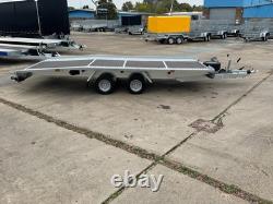 CAR TRANSPORTER TRAILER 4,5m x 2,1 2700KG TWIN AXLE AL-KO CAR TRAILER BEAVERTAIL