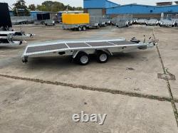 CAR TRANSPORTER TRAILER 4,5m x 2,1 2700KG TWIN AXLE AL-KO CAR TRAILER BEAVERTAIL
