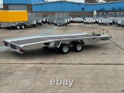 CAR TRANSPORTER TRAILER 4,5m x 2,1 2700KG TWIN AXLE AL-KO CAR TRAILER BEAVERTAIL