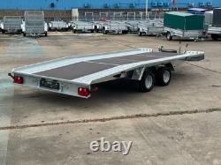 CAR TRANSPORTER TRAILER 4,5m x 2,1 2700KG TWIN AXLE AL-KO CAR TRAILER BEAVERTAIL