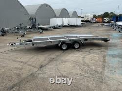 CAR TRANSPORTER TRAILER 4,5m x 2,1 2700KG TWIN AXLE AL-KO CAR TRAILER BEAVERTAIL