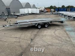 CAR TRANSPORTER TRAILER 4,5m x 2,1 2700KG TWIN AXLE AL-KO CAR TRAILER BEAVERTAIL