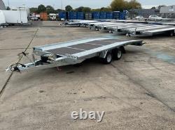 CAR TRANSPORTER TRAILER 4,5m x 2,1 2700KG TWIN AXLE AL-KO CAR TRAILER BEAVERTAIL