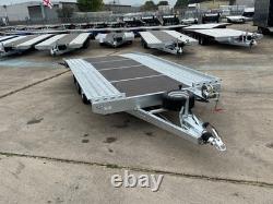 CAR TRANSPORTER TRAILER 4,5m x 2,1 2700KG TWIN AXLE AL-KO CAR TRAILER BEAVERTAIL