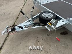 CAR TRANSPORTER TRAILER 4,5m x 2,1 2700KG TWIN AXLE AL-KO CAR TRAILER BEAVERTAIL