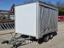 CONWAY Curtain-side Twin-Axle Car trailer, 2600kg gross