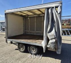 CONWAY Curtain-side Twin-Axle Car trailer, 2600kg gross