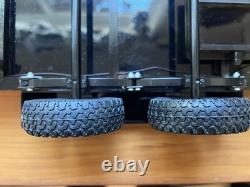 CROSS RC T006 Twin-Axle Flatbed Trailer for 110 RC Crawler, Black