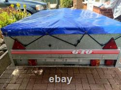 Caddy Trailer 640 Twin Axle Towing Trailer With Waterproof Cover 6ft X 4ft Steel