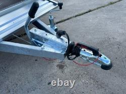 Cage Car Trailer 10x5 twin axle braked 1300kg 294cm x 143cm Mesh Trailer AL-KO