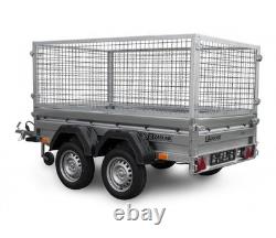 Cage Trailer 8x4 Twin Axle Unbraked 750kg Car Trailer ALKO Suspension LED lights
